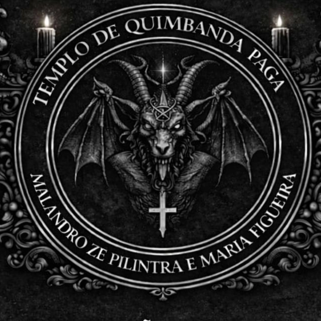 Logo Templo de quimbanda reino de Exu matança e Zé pilintra
