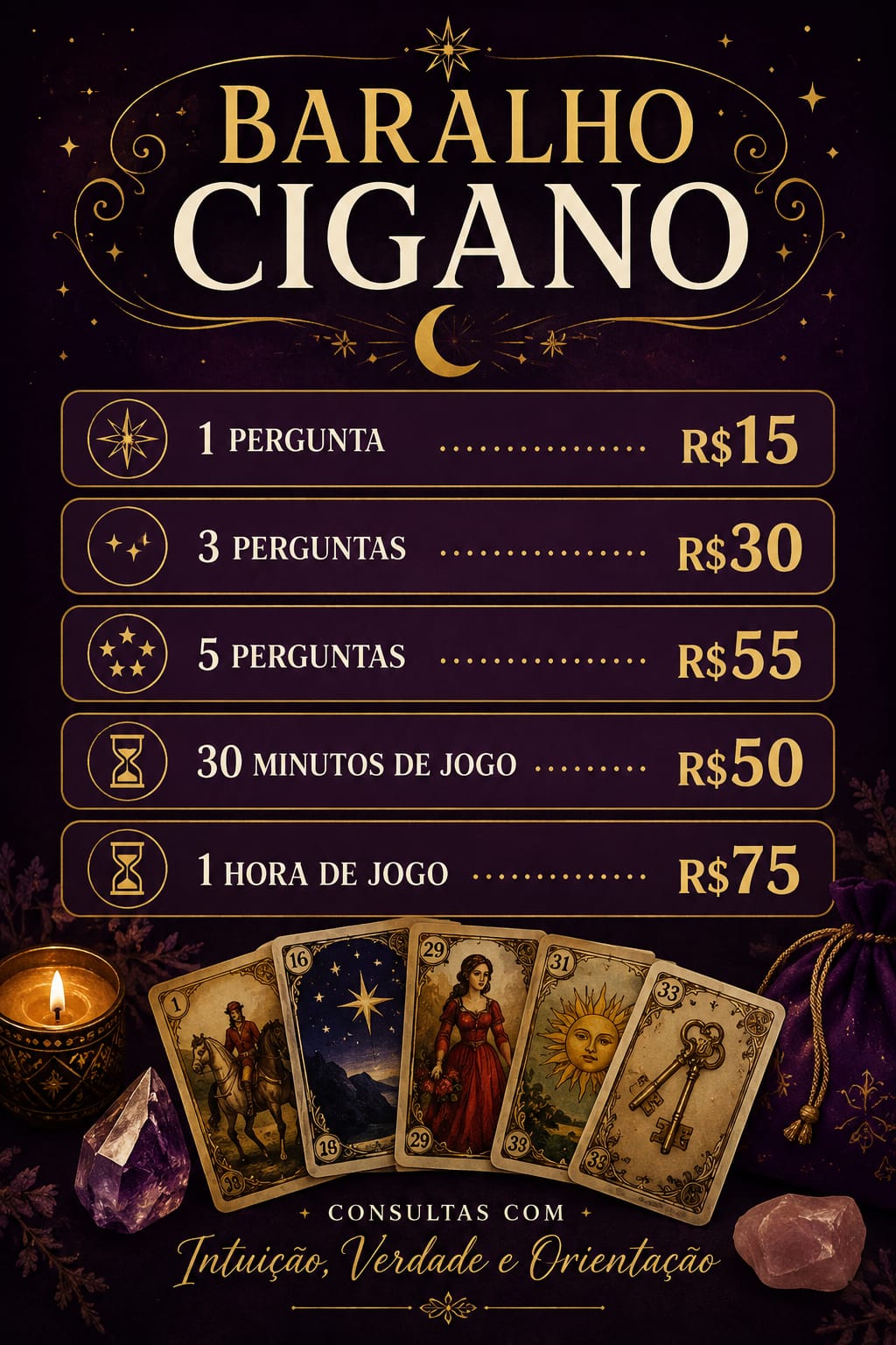 Leitura de Baralho Cigano Leitura de Baralho Cigano